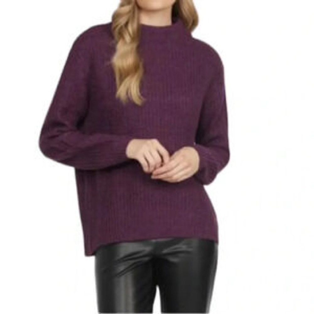 Mexx Purple Mock Neck Sweater